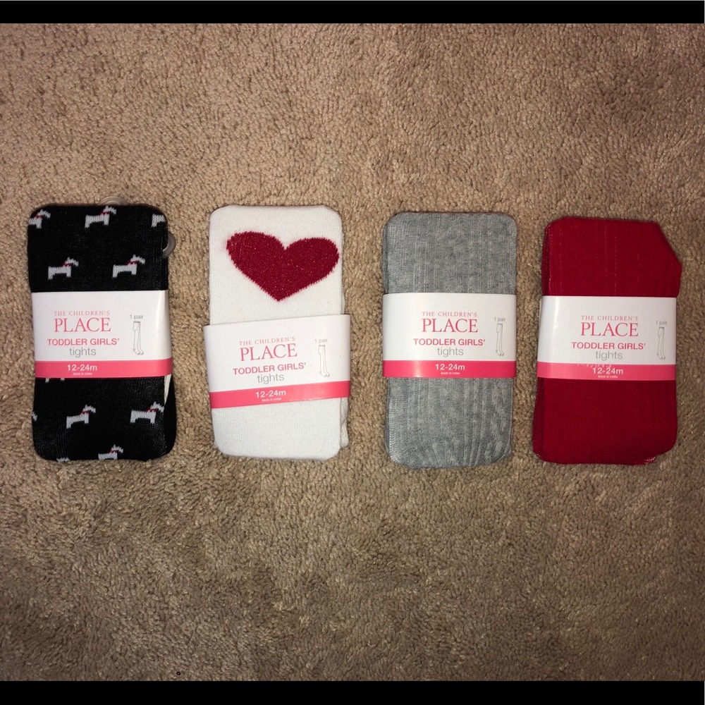 Children’s Place Baby Girl Tights, 12-24m